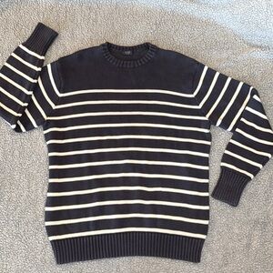 Brandy Melville navy blue striped sweater